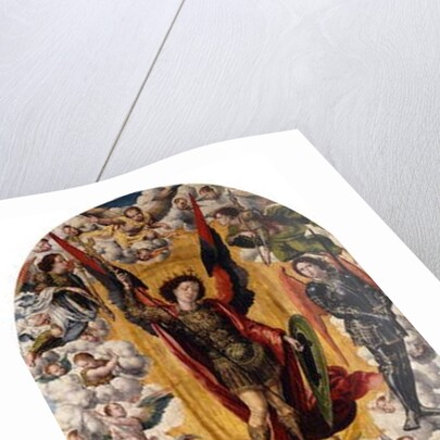 A Man about to be awakened from his Sleep by Saint Michael by Bernard van Orley