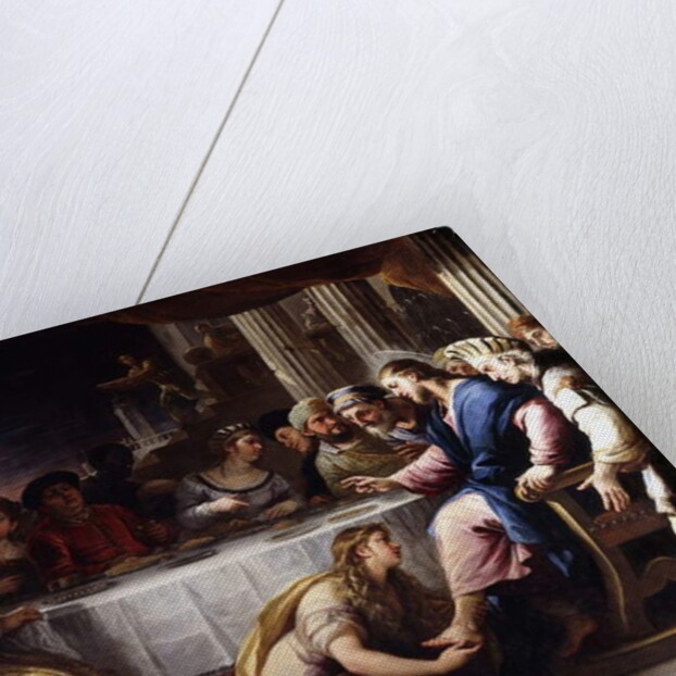 The Magdalen washing Christ's Feet in the House of Simon by Luca Giordano