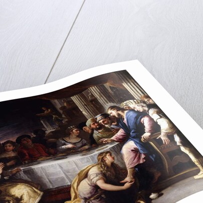 The Magdalen washing Christ's Feet in the House of Simon by Luca Giordano