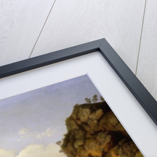 A View of the Coast near Naples with a British Royal Navy Three-Decker flying the Flag of a Vice Admiral of the Red, 1777 by Jacob-Philippe Hackert