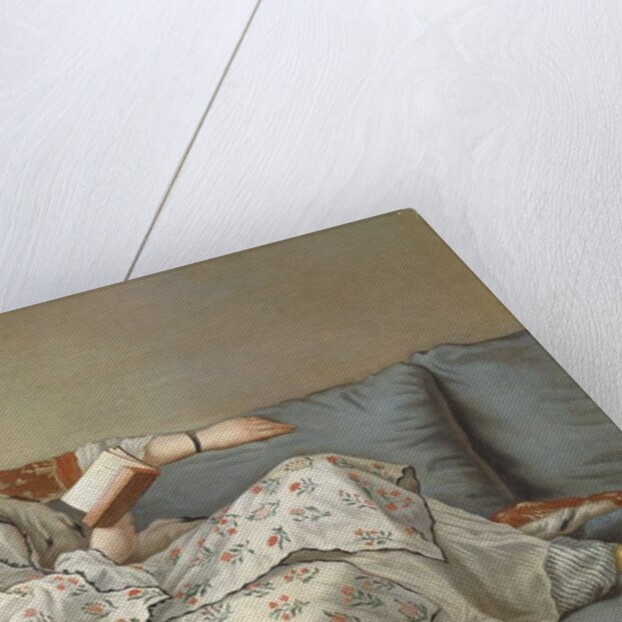 La Sultane Lisant', A Lady in Turkish Costume Reading on a Divan, by Jean-Etienne Liotard