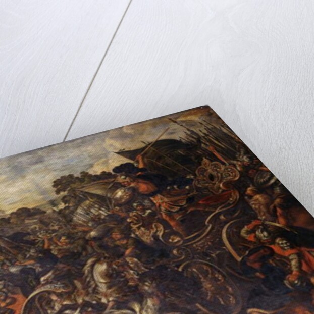 Achilles confronting Hector outside Troy by Juan de la Corte