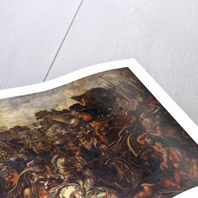 Achilles confronting Hector outside Troy by Juan de la Corte