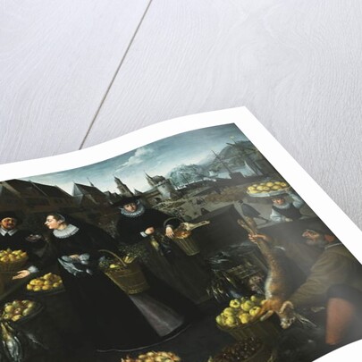 An Allegory of Autumn: A Fruit and Vegetable Stall above the Weinmarkt in Frankfurt by Georg Flegel