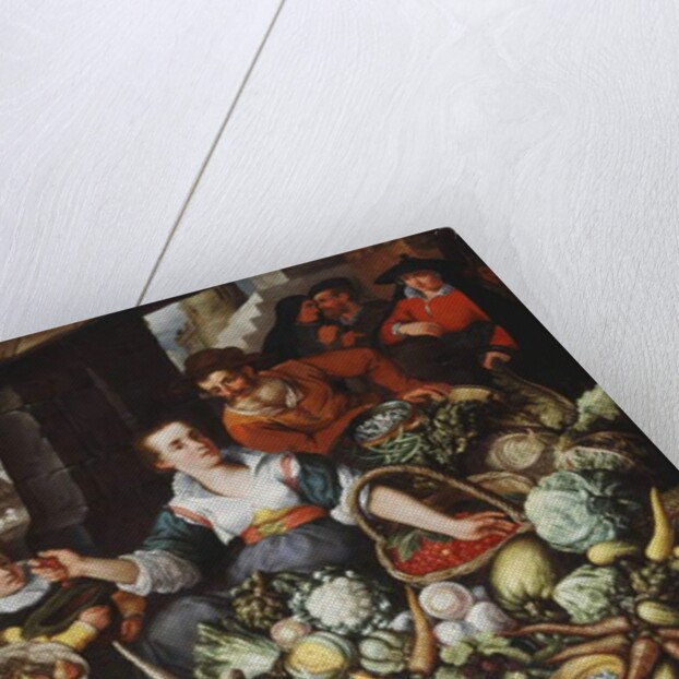 A Fruit and Vegetable Stall in a Town Market by Jean Baptiste de Saive