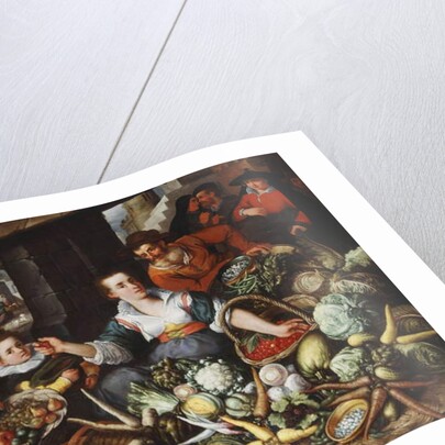 A Fruit and Vegetable Stall in a Town Market by Jean Baptiste de Saive