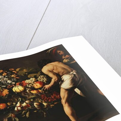 A Larder Stocked with Vegetables, Flowers and Fruit by Italian School