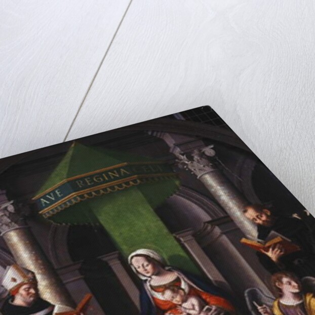 The Mystic Marraige of Saint Catherine with the Archangel Raphael and Tobias by Marco Palmezzano