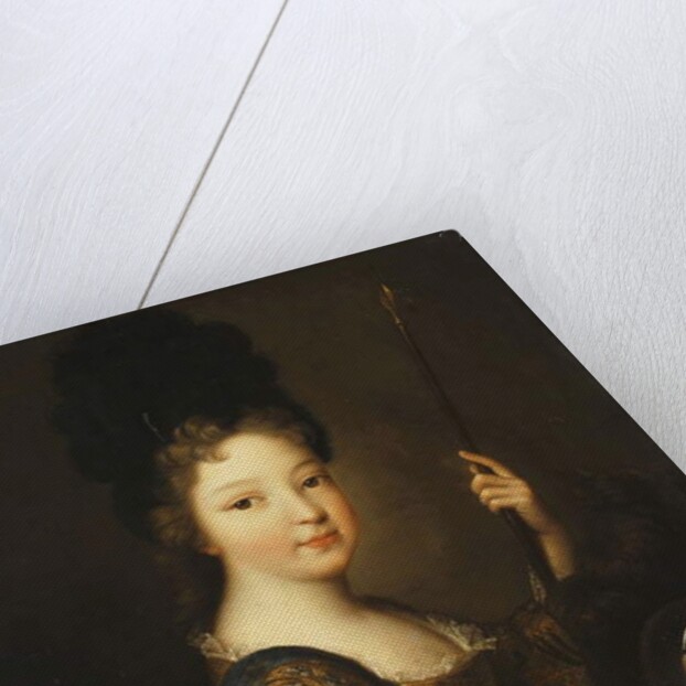 Portrait of a Girl, half-length, as Minerva by Alexis Simon Belle