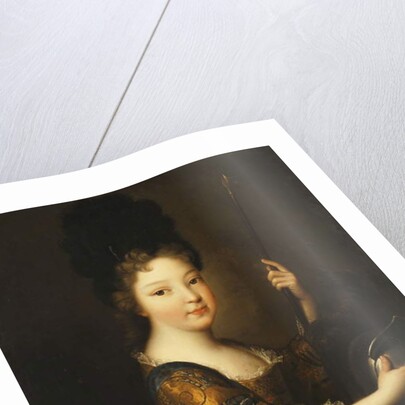 Portrait of a Girl, half-length, as Minerva by Alexis Simon Belle