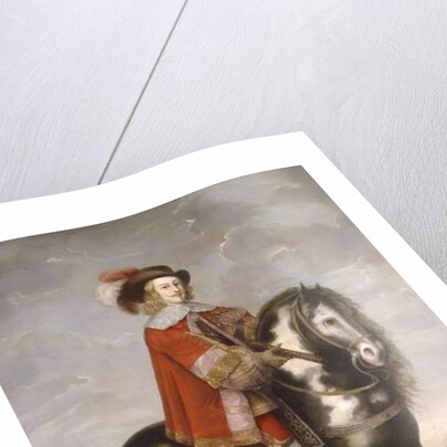 An Equestrian Portrait of Cardinal Infante Fernando de Borbon by Spanish School