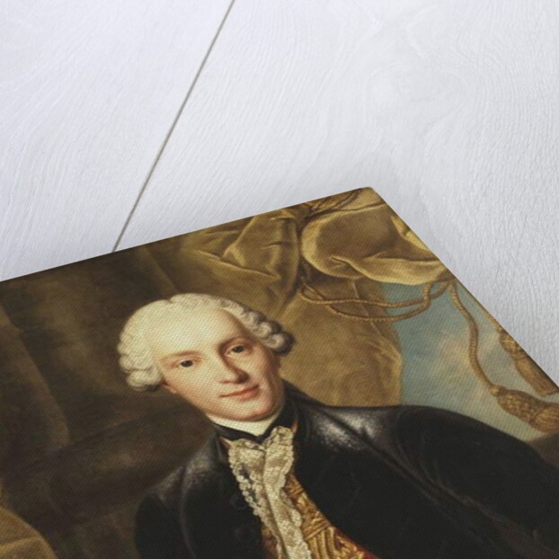 Portrait of a Gentleman, half-length, Wearing a Grey Jacket by Louis M. Tocque