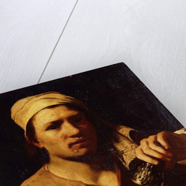 A Young Man in a Turban holding a Roemer: The Fingernail Test by Michael Sweerts