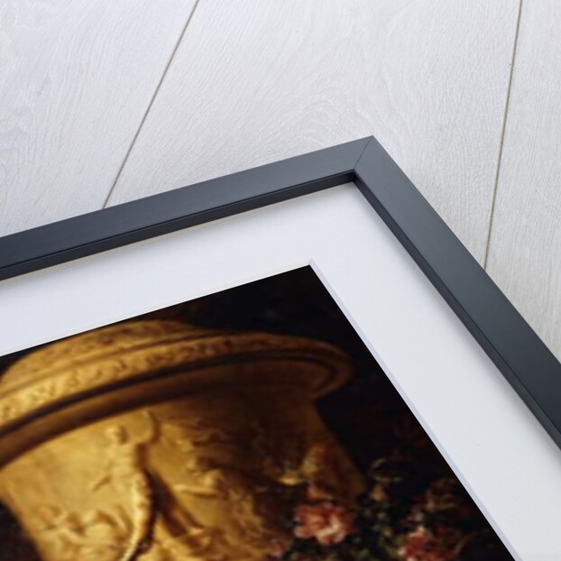 A dead Hare on a plinth by a sculpted Urn with a Basket of Fruit, a dead Pheasant, Mallard, Grouse, Jay and Chaffinch, a Dog watching a Goldfinch and a Boy bearing a Basket of Fruit in a Park, 1705 by Jan Weenix