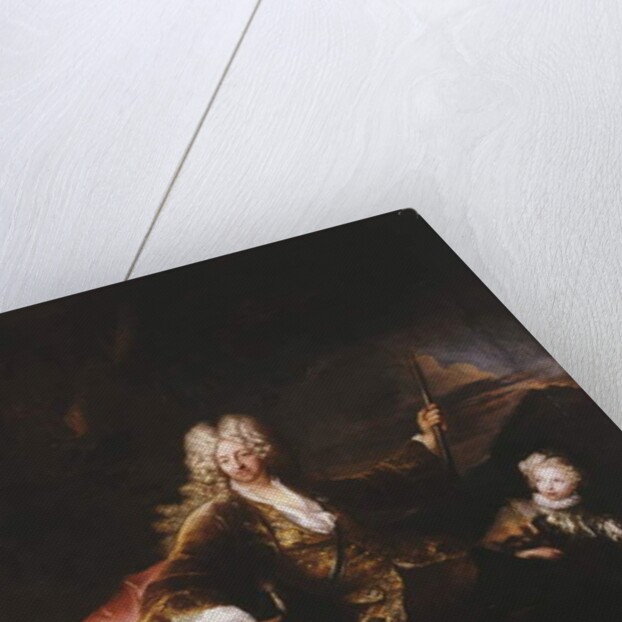 Portrait of the Marchese Paolo Corbelli, full-length, Seated on a Bank at the Edge of a Wood, 1709 by Antoine Pesne