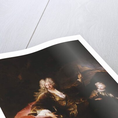 Portrait of the Marchese Paolo Corbelli, full-length, Seated on a Bank at the Edge of a Wood, 1709 by Antoine Pesne