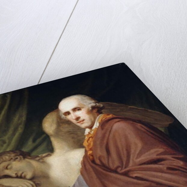 Portrait of Antonio Canova, three-quarter length, in brown robes by Johann Baptist I Lampi