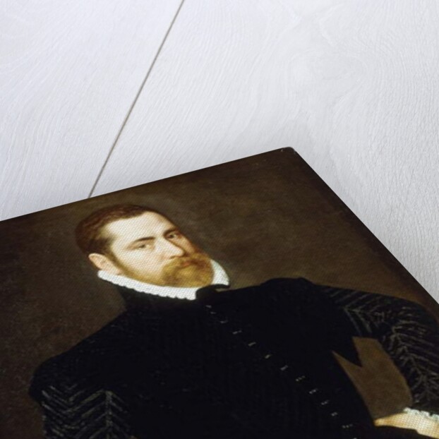 Portrait of a Gentleman, Three-quarter length, Wearing a Black Costume with White Ruff, 1564 by Adriaen Thomasz Key