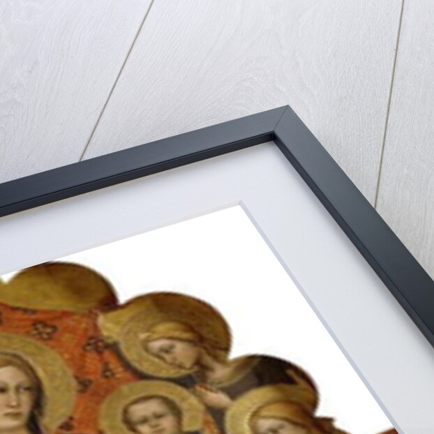 The Madonna and Child enthroned with Saints John the Baptist, Peter, Mary Magdalen, Paul and Stephen, a Female Martyr Saint and Angels by Nicolo di Pietro