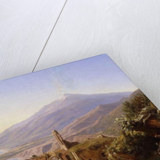 Teatro Greco, Taormina, with Etna beyond, 1852 by Karl Robert Kummer