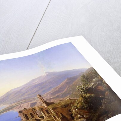 Teatro Greco, Taormina, with Etna beyond, 1852 by Karl Robert Kummer