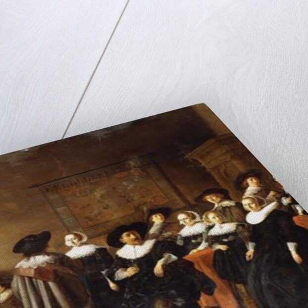 A Group Portrait in an Interior by Anthonie (1601-73) Palamedesz