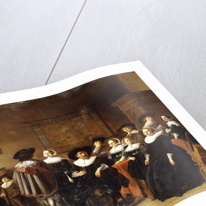 A Group Portrait in an Interior by Anthonie (1601-73) Palamedesz