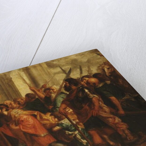 Saint Ambrose, Bishop of Milan, Refusing Emperor Theodosius Admission to Milan Cathedral by Theodor Boeyermans