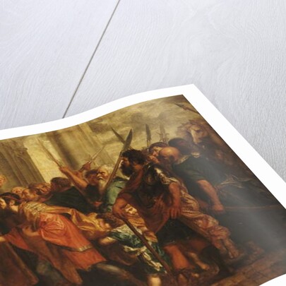 Saint Ambrose, Bishop of Milan, Refusing Emperor Theodosius Admission to Milan Cathedral by Theodor Boeyermans