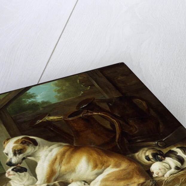 A Mother with her Puppies, 1734 by Christophe Huet