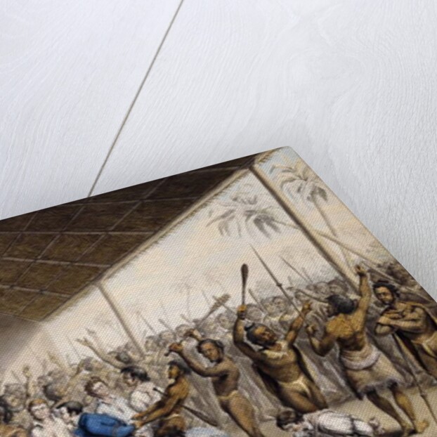 A Native Chief Ordering Europeans to be Put to Death, 1817 by C. Bray