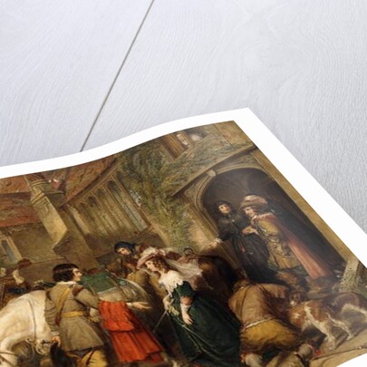 The Departure of Charles II from Bentley in Staffordshire, the house of Colonel Lane by Charles Landseer