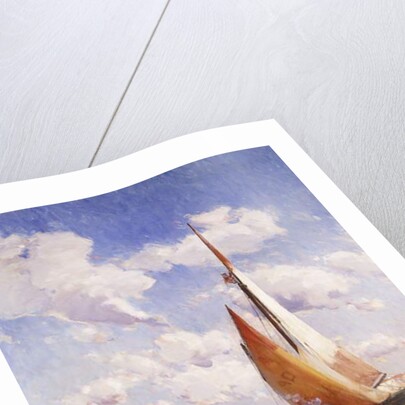 Fishing Craft with the Rivere degli Schiavoni, Venice, beyond by E. Aubrey Hunt