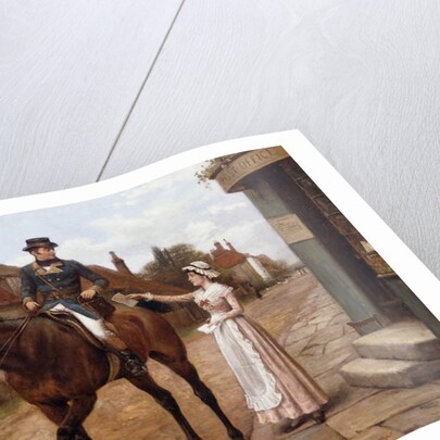 Collecting the Post by George Goodwin Kilburne