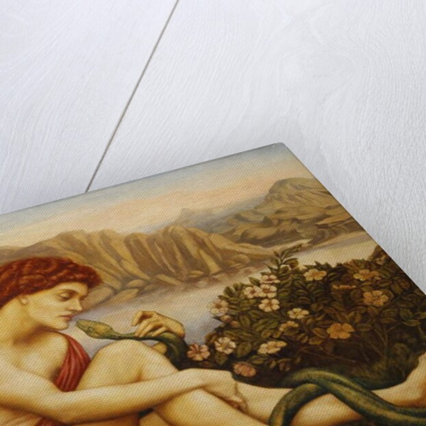 Angel with Serpent, 1870s by Evelyn De Morgan