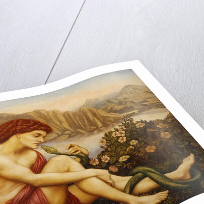 Angel with Serpent, 1870s by Evelyn De Morgan