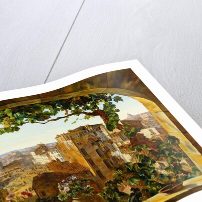 Piazza Barberini, Rome, 1830 by Karl von Bergen