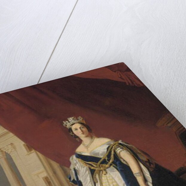 Portrait of Queen Victoria in coronation robes by Franz Xaver Winterhalter