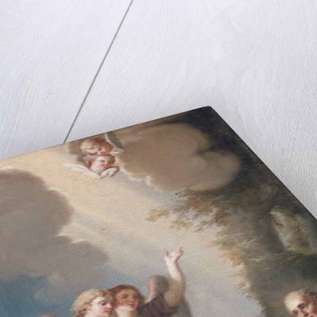 Saint Sebastian of Aparicio Receiving Food from Angels, late 18th century by Spanish School