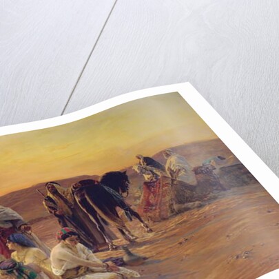 A Rest in the Desert, 1911 by Otto Pilny
