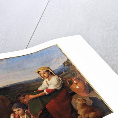 A Sermon, a monk preaching in the Roman campagna by John Leslie