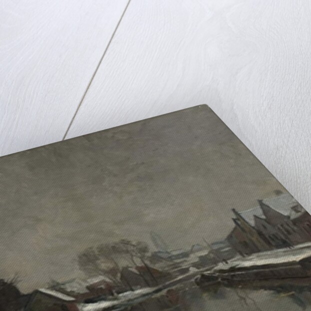 A Belgian Town in Winter, 1912 by Albert Baertsoen