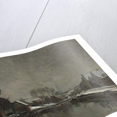 A Belgian Town in Winter, 1912 by Albert Baertsoen