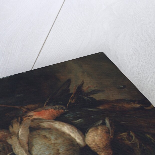 Dead birds on a ledge, 1651 by Cornelis van Lelienbergh