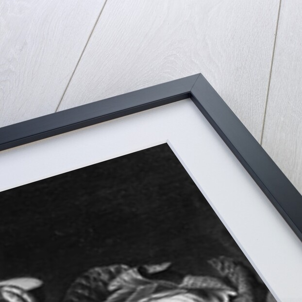 Fish on an earthenware plate, a pail with sausages, a glazed pottery bowl, a cabbage and a cloth on a wooden table by Reinier or Reynier Coveyn or Covyn