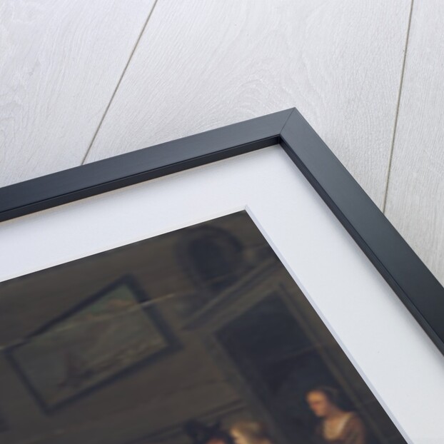 Elegant company playing the game of La Main Chaude in an interior by Christoffel Jacobsz van der Lamen