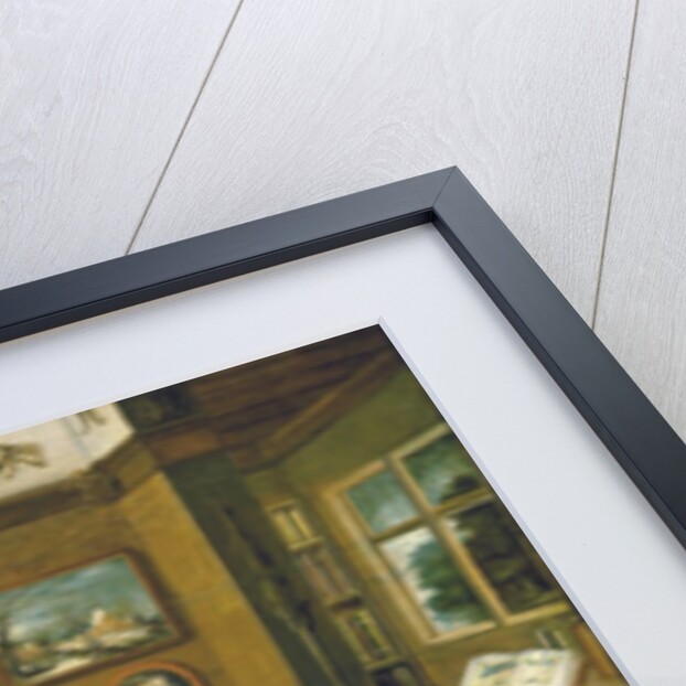 A collector's cabient with Abraham Ortelius and Justus Lipsius, 1618 by Frans II the Younger Francken