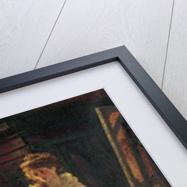 Miss Angel, Angelica Kauffman, Introduced by Lady Wentworth, visits Mr. Reynolds' Studio, 1892 by Margaret Isabel Dicksee