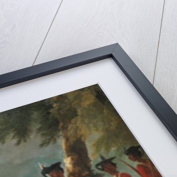 Camp of a thousand men formed by Augustus Cleveland three miles from Bhagalpur, with his mansion in the distance by William Hodges