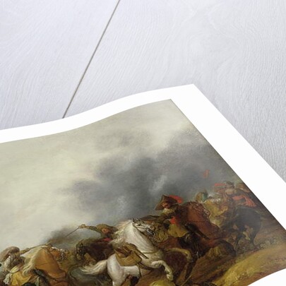 A cavalry skirmish, 1634 by Palamedes Palamedesz